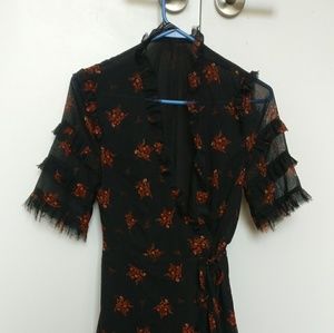 Zara black maxi dress